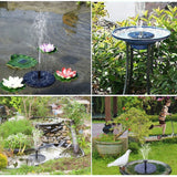 home solar water fountain