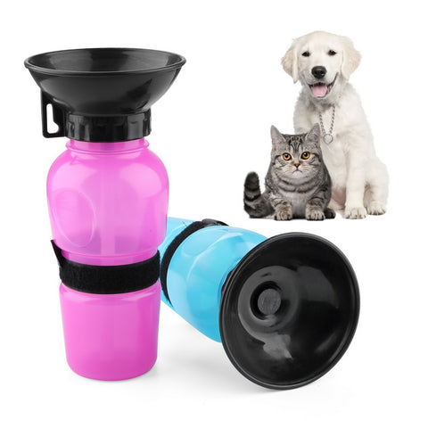 500 ml dog drinking water bottle family with kids and dogs